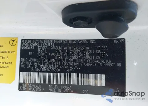 2005 Lexus Rx 330 из США, поврежденный, VIN 2T2GA31UX5C035930